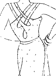 модель сарафана с двойными бретелями